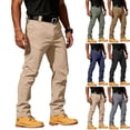 thumbnail image 1 of Dwelliawo Tactical Pants for Men Camo Stretch Ripstop Quick Dry Waterproof Hiking Cargo Work Pants with Multi Pockets Black 3XL, 1 of 9