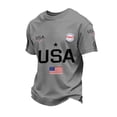 thumbnail image 1 of Dwelliawo Usa Olympic Apparel 250 Years American Shirt 250 Anniversary Usa T Shirt Pullover 250th Patriotic 1776-2026 America Independence T Shirts Light Gray L, 1 of 5