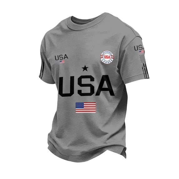 Dwelliawo Usa Olympic Apparel 250 Years American Shirt 250 Anniversary Usa T Shirt Pullover 250th Patriotic 1776-2026 America Independence T Shirts Light Gray L