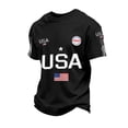 thumbnail image 1 of Dwelliawo Usa Olympic Apparel American Flag Shirts 250th Patriotic 1776-2026 T Shirts 1776-2026 America Independence Pullover Black S, 1 of 5