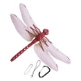 thumbnail image 1 of Dwellin 1 Pack Lifelike Dragonfly Garden Stakes Decor Plastic Yard Ornaments Horse Fly Scare Devices for Hats Outdoor Indoor - Red, 1 of 4