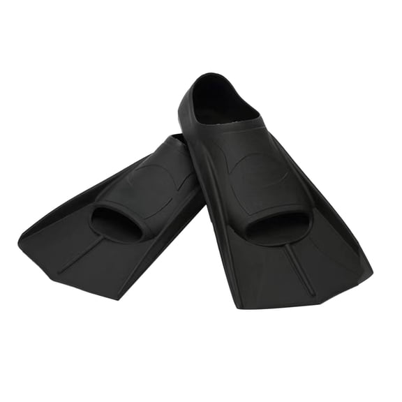 Dwellin 1 Pair Short Swimming Fins Silicone Training Flippers for Kids Adults Open Water Snorkelling Swimming Training Equipment