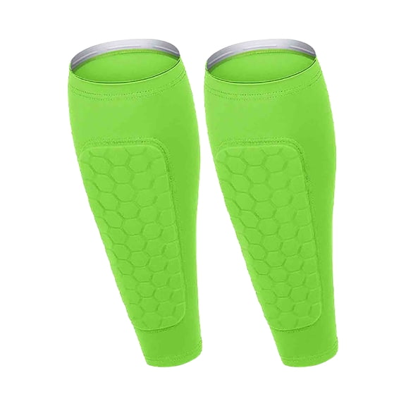 Dwellin 2026 Shin Guards Adults Kids Defendered for Skiing Calf Compression Sleeve with Honeycomb Pads Protective Gear for Football Soccer