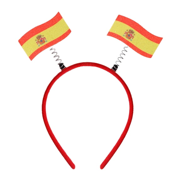 Dwellin Country Flag Headbands Spring Summer World Patriotic Hair Hoops for Soccer Sports Fan Cheer Party Holiday Costume Accessories