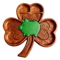 thumbnail image 1 of Dwellin Easter Tray Plate St. Patrick's Day Serving Platters Reusable Rabbit Clovers Cow Wooden Charcuterie Board for Food Snack Candys Cookie, 1 of 3