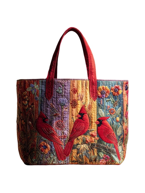 Quilted Tote Bag for Women Large Beach Shoulder Purse Handbag Floral Print Top Handle Satchel for Travel Work B-A 16*14"