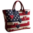 thumbnail image 1 of Dwellin Quilted Tote Bag for Women Large Beach Shoulder Purse Handbag Floral Print Top Handle Satchel for Travel Work J-B 14*16", 1 of 6