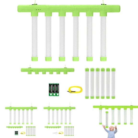 Dwellin Reflective Drop Stick Challenge Game Set 2026 Hand Eye Coordination Training Toy Catch Game Falling Stick for All Ages(Battery)