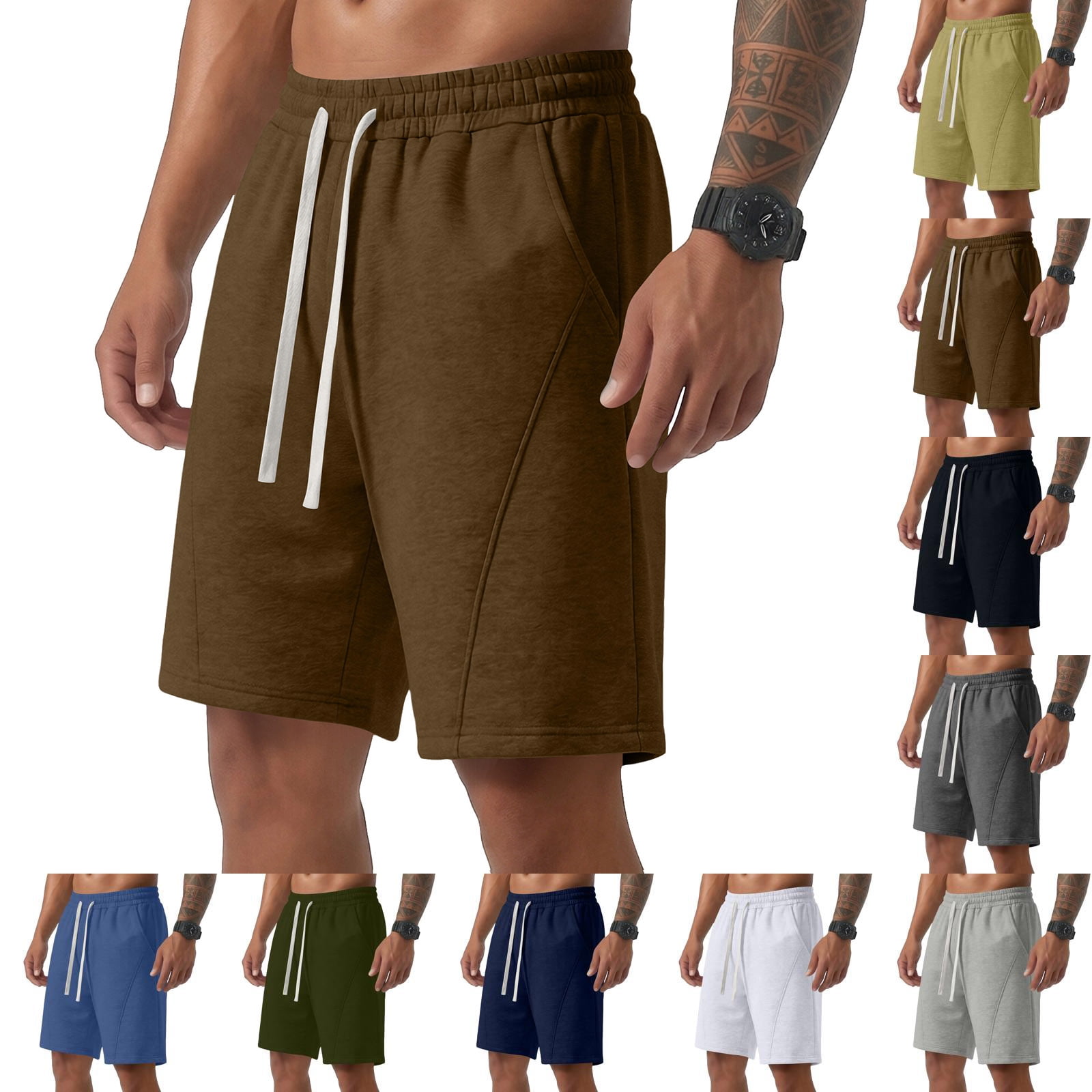 2026SS DIGAWEL Bagg Shortsサイズ2 ブラウン Dwellite 2026 Mens Baggy Sweat Shorts Fashion Cotton Summer