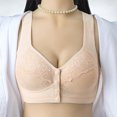 thumbnail image 1 of Dwellite Bras for Women Senior Front Closure Plus Size Comfy Breathable Full Support Everyday Bra with Snaps 2026 Complexion 36, 1 of 6