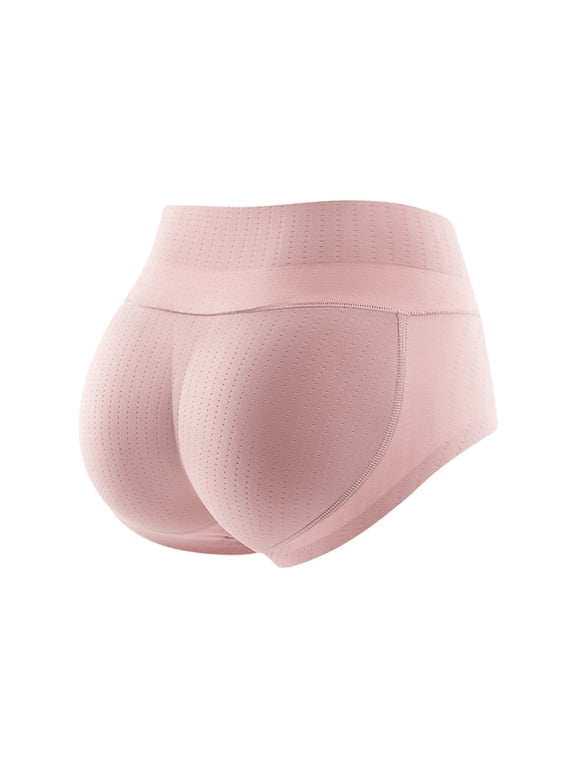 Butt Lifter Padded Panties for Women Seamless Booty Pads Enhancer Shapewear,Padded Underwear Body Shaper Shorts Pink XL