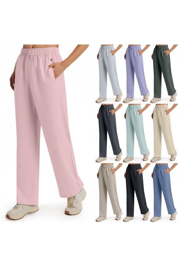 Comfys fit Pants for Women,Stretch Active - Women's Ultra Stretch Comfort Casual Pants with Pockets Black L