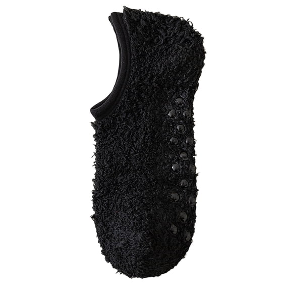 Dwellite Cozy Fuzzy Men Socks Slippers Fluffy Non Slip Grippy Socks Thick House Socks for Winter Gifts for Men Husband Father 2026 Black