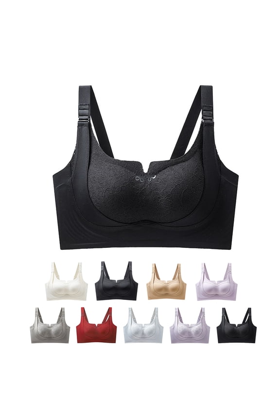 Custom Bust Lift Shaping Bra Lifting Bras for Women Seamless Wireless Push up Bras 2026 Black 36