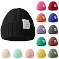 thumbnail image 1 of Dwellite Hats for Women and Mens Warm Winter Cotton Cuffed Soft Hats Unisex Warm Winter Hat Fits Gifts 2026 Army Green, 1 of 7