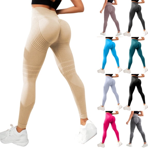 Dwellite Leggings Compression, Women‘s High Waisted Compression Leggings, Butt Lifting Workout Leggings Green 2XL