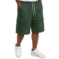 thumbnail image 1 of Dwellite Men's Cargo Shorts Drawstring Breathable Comfy Casual Outdoor Shorts for Hiking Gym Workout with Pockets Army Green 2XL, 1 of 6