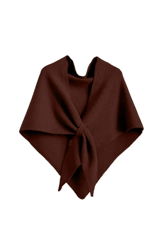Pashmina Shawl Wraps Women Knitted Shawls Wraps Cardigan Cape Wool Knitted Shoulder Top Sweater Shawl Scarf 2026 Coffee