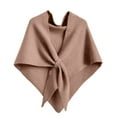 thumbnail image 1 of Dwellite Pashmina Shawl Wraps Women Knitted Shawls Wraps Cardigan Cape Wool Knitted Shoulder Top Sweater Shawl Scarf 2026 Khaki, 1 of 7