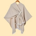thumbnail image 1 of Dwellite Pashmina Shawl Wraps for Women, Shawls and Wraps for Evening Dresses Solid Color Wool Blend Shawl Dressy Khaki, 1 of 3