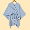 thumbnail image 1 of Dwellite Pashmina Shawl Wraps for Women, Shawls and Wraps for Evening Dresses Solid Color Wool Blend Shawl Dressy Light Blue, 1 of 3