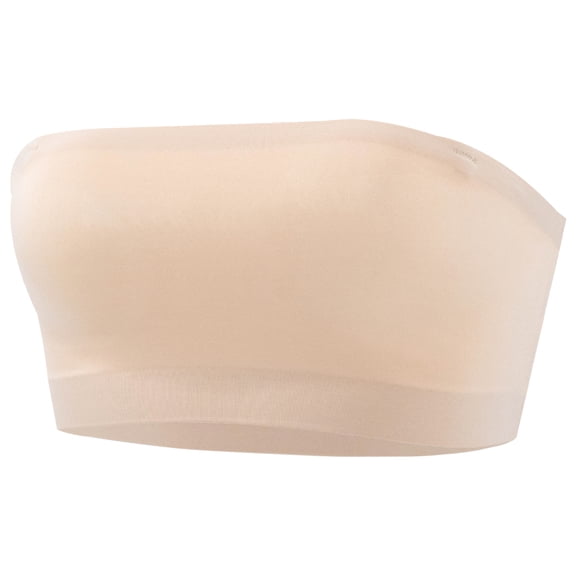 Dwellite Push Up Strapless Bras for Women Supportive Bandeau Bra Wireless No Underwire Padded Tube Bra Complexion 34