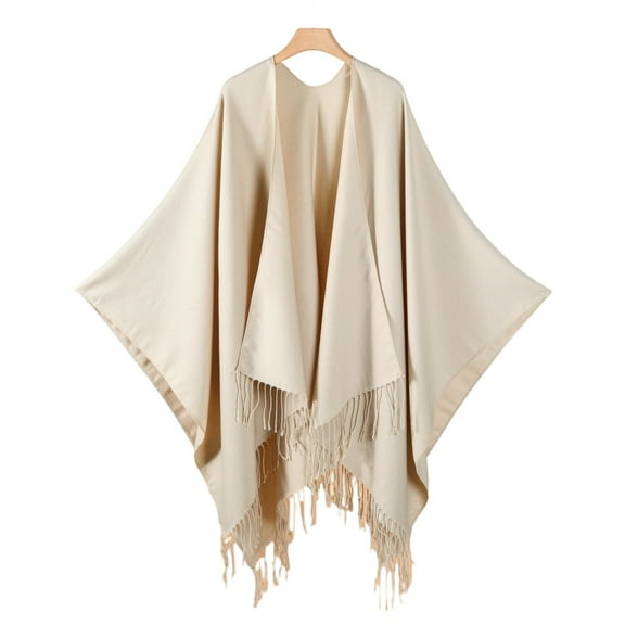Dwellite Shawl Wraps For Women,Shawl Wraps Women Knitted Shawls Wrap Cardigan Cape Wool Knitted Shoulder Tops Shawls Scarf 2025 Beige