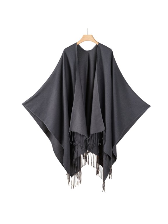 Shawl Wraps For Women,Shawl Wraps Women Knitted Shawls Wrap Cardigan Cape Wool Knitted Shoulder Tops Shawls Scarf 2025 Gray