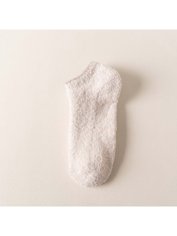 Slipper Sock for Unisex with Non Slip Fuzzy Socks Warm Winter Plush Slipper Socks 2026 Camel