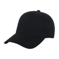 thumbnail image 1 of Dwellite Sports Baseball Hats for Boys Girls Lightweight Plain Hat for Running Tennis Golf Black, 1 of 2