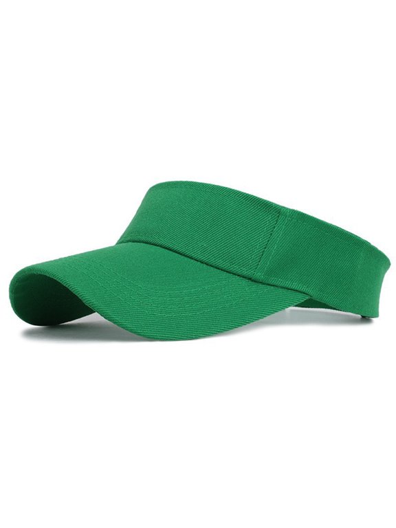 Sports Sun Visor Hats for Women and Men Adjustable Sun Visor Lightweight Caps Green