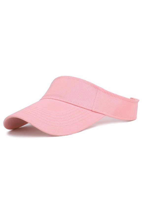 Sports Sun Visor Hats for Women and Men Adjustable Sun Visor Lightweight Caps Pink