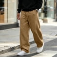 thumbnail image 1 of Dwellite Sweat Pants for Mens Lounge Casual Joggers Workout Flared Loose Fit Gym Wide Leg Solid Oversized Relaxed Fit Sweatpants with Pockets Khaki L, 1 of 7