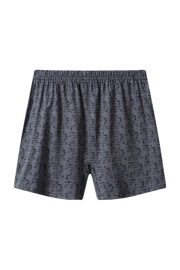 Ultra Soft Underwear for Mens Shorts Loose Breathable Boxers Casual Solid Color Underpants Dark Gray 3XL