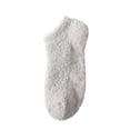 thumbnail image 1 of Dwellite Unisex Fuzzy Socks with Fluffy Warm Slipper Socks Non Slip Grippy Socks Cozy Thick House Socks for Winter Light Gray, 1 of 3