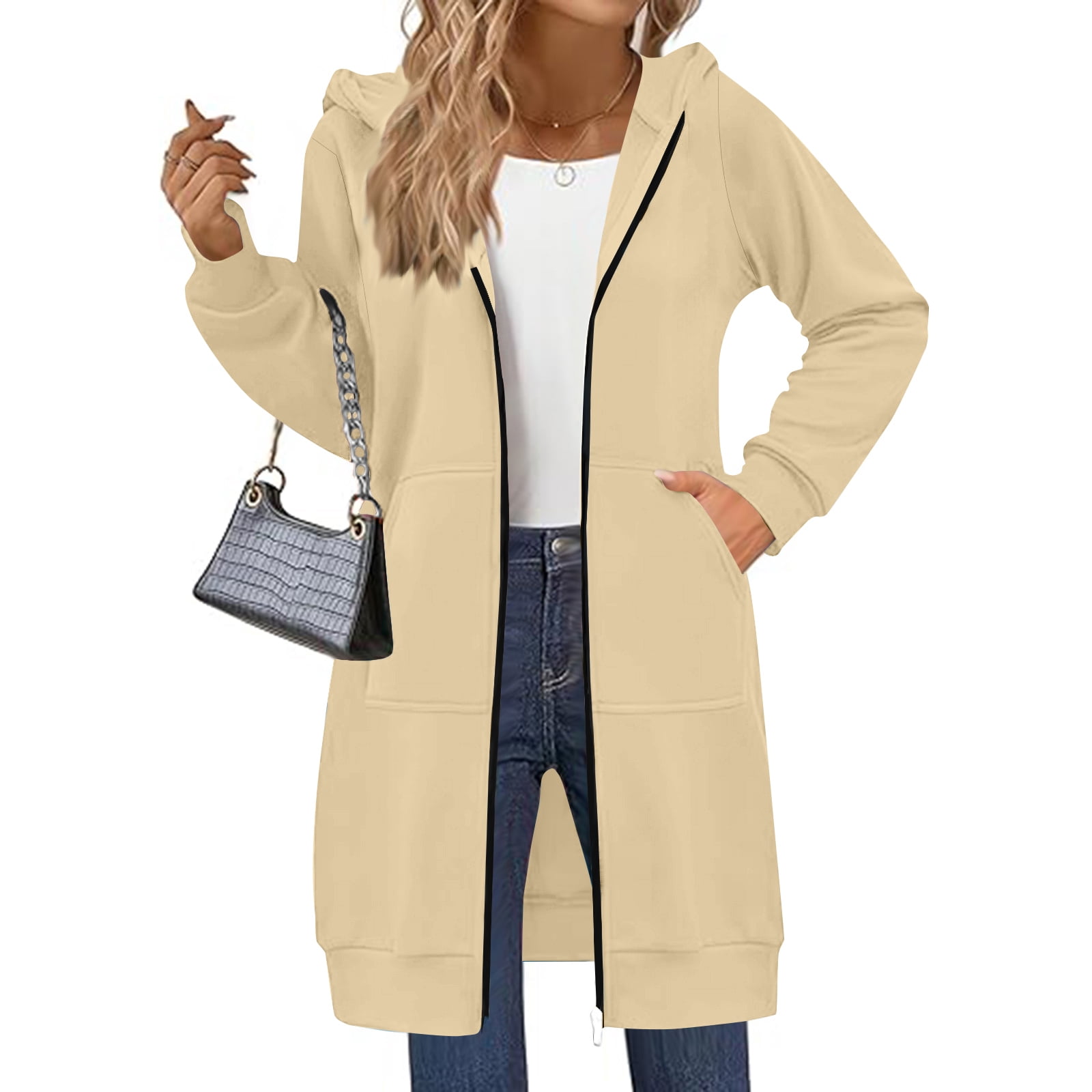 Women Casual Zip up Fleece Hoodies(BUY 2 FREE SHIPPING)