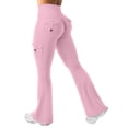 thumbnail image 1 of Dwellite Women Leggings with Pockets Workout Leggings Waist Butt Lifting Gym Yoga Pants Pink XL, 1 of 4