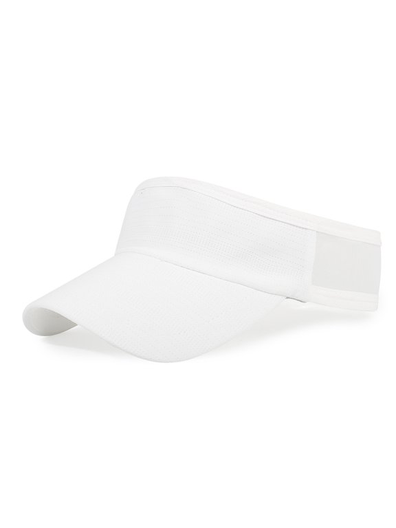 Women Sun Visor Hat Sport Wear Athletic Visor Sun Sports Visor Hat Visor Adjustable White