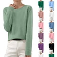 thumbnail image 1 of Dwellite Women Sweaters Casual Cozy V Neck Knit Pullover Sweater Long Sleeve Business Casual Sweater Mint Green -AD04 S, 1 of 10