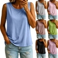 thumbnail image 1 of Dwellite Women Tank Tops with Built in Bra Summer Sleeveless Wide Strap Basic Sleepwear Workout Yoga Camisole Top Green 2XL, 1 of 9