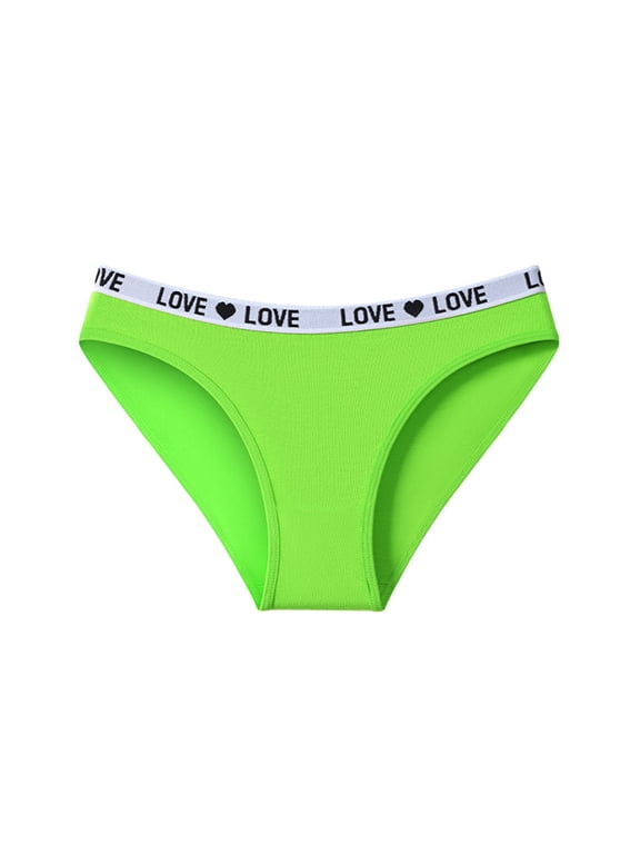 Women's Seamless Underwear High Waisted No Show Panties Full Coverage Briefs Tummy Control Underwear for Work Travel Fluorescent Green XL