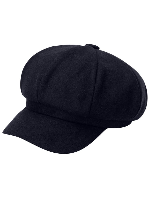 Women's Winter Warm Newsboy Hats Fashion Beret Newsboy Elastic Adjustable Cabbie Beret Hat Warm Fall Winter Casual Hats 2026 Navy