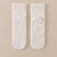 thumbnail image 1 of Dwellite Womens Fuzzy Socks Slipper Fluffy Cozy Comfy Plush Warm Winter Sleep Home Soft Socks White, 1 of 3