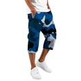 thumbnail image 1 of Dwellite Work Pants for Men Athletic Walking Cargo Pants with Multi Pockets Camo Comfort Summer Capris 2026 Blue 3XL, 1 of 3