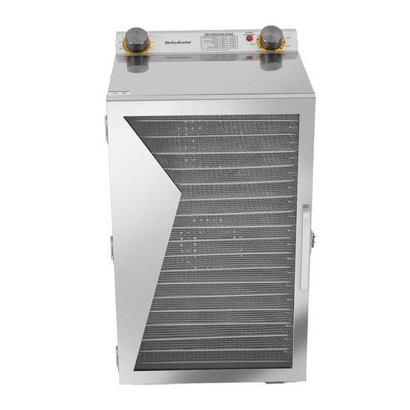 Dwellnix 18-Tray Food Dehydrator, Adjustable Timer 1-12 Hours, Temperature Range 86℉-194℉, Stainless Steel, for Dehydrating Fruits, Vegetables, Jerky, and More