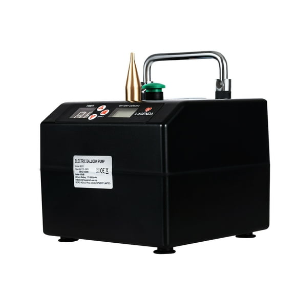 Dwellnix Balloon Inflator Machine Rechargeable 6600mAh Battery with Timer Display for Fast Air Filling 160 Balloons at Events & Birthdays