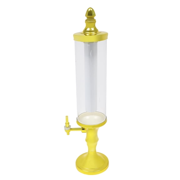 Dwellnix Beverage Dispenser Tower with Colorful LED Lights, 3L Capacity, Ice Cooling Tube Perfect for Parties, Outdoor Gatherings, and Home Use
