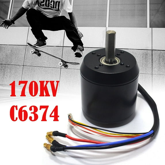 Dwellnix Brushless Motor for Skateboard High Efficiency 170KV 6374 Motor for Electric Longboard and DIY Projects