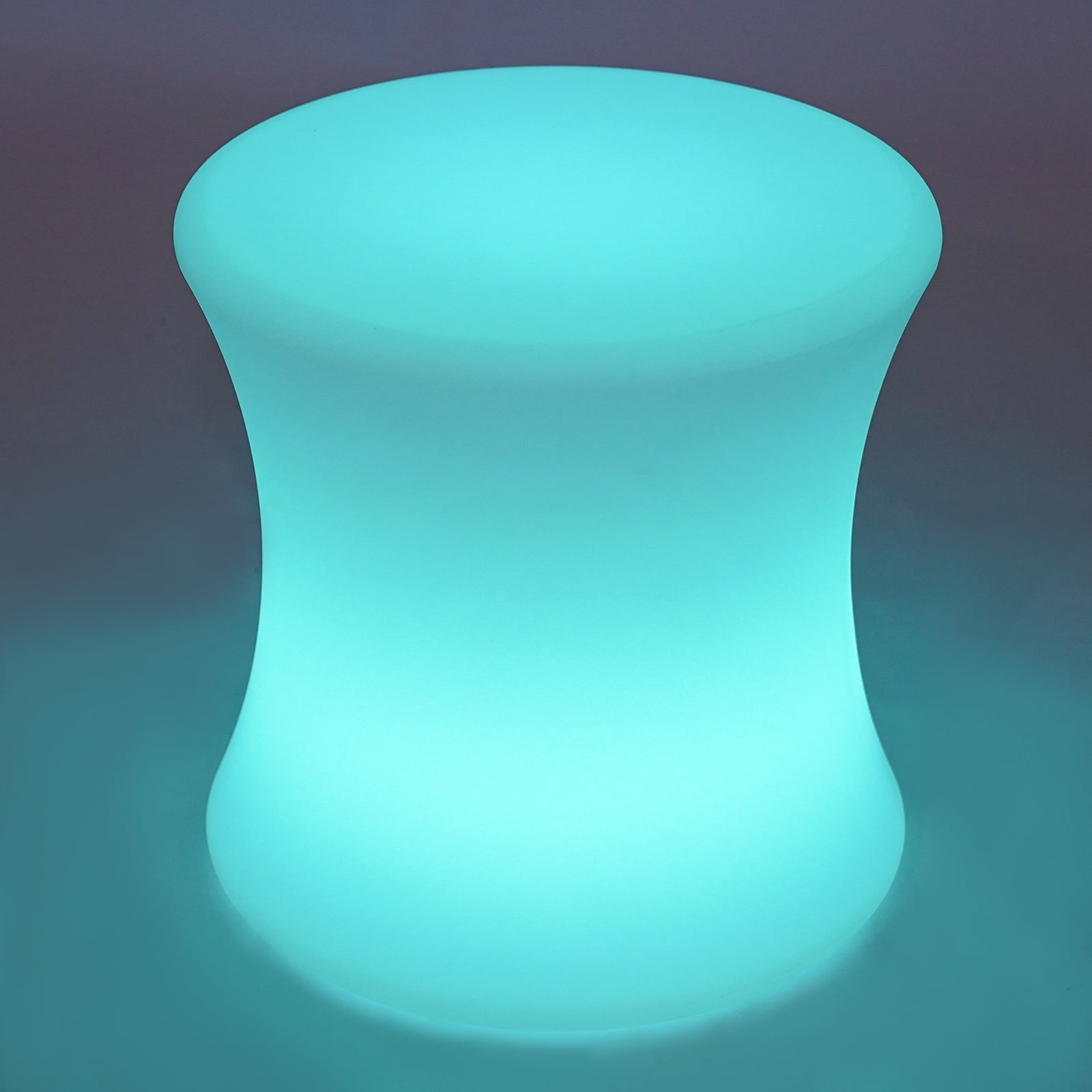 Dwellnix Color Changing Stool, Contemporary LED Accent Chair With 4 ...