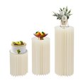 thumbnail image 1 of Dwellnix Cylinder Pedestal Wedding Cake Flowers Display Stand Decoration Dessert Table, 1 of 7